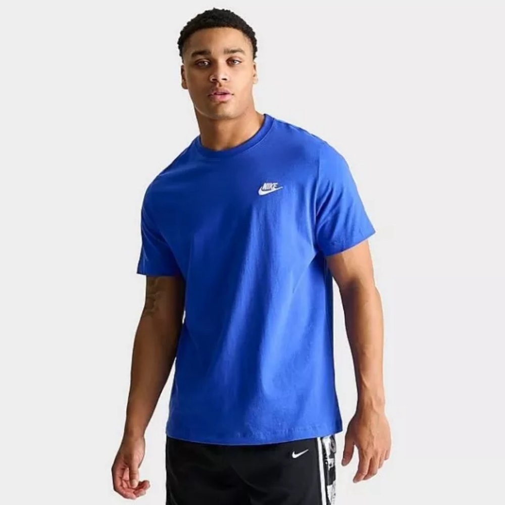 NIKE SPORTSWEAR CLUB T-SHIRT Game Royal AR4997-480 Mens Small